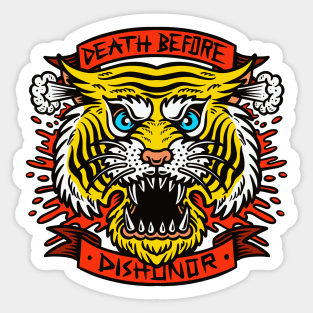 Death Before Dishonor (front print) Sticker